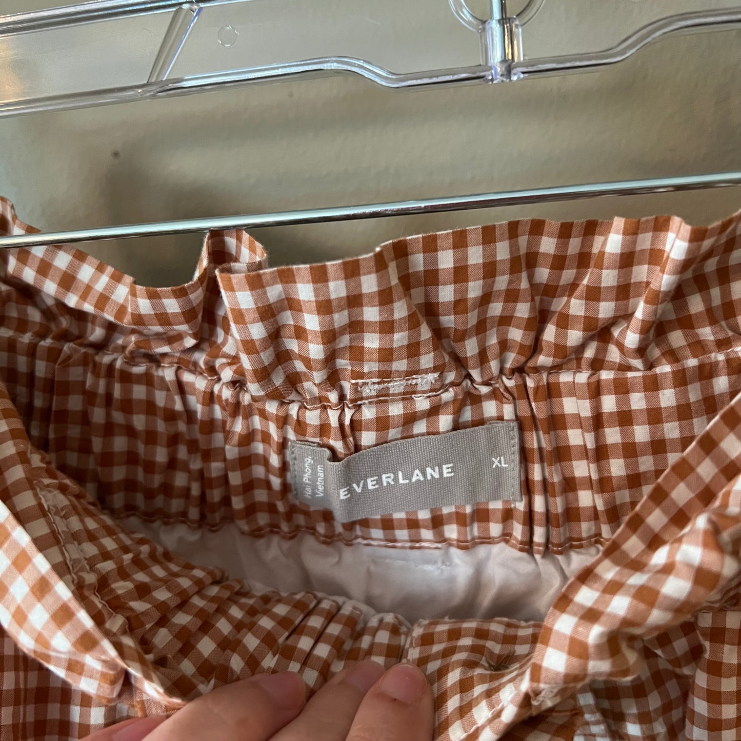 Everlane Gingham Maxi Skirt