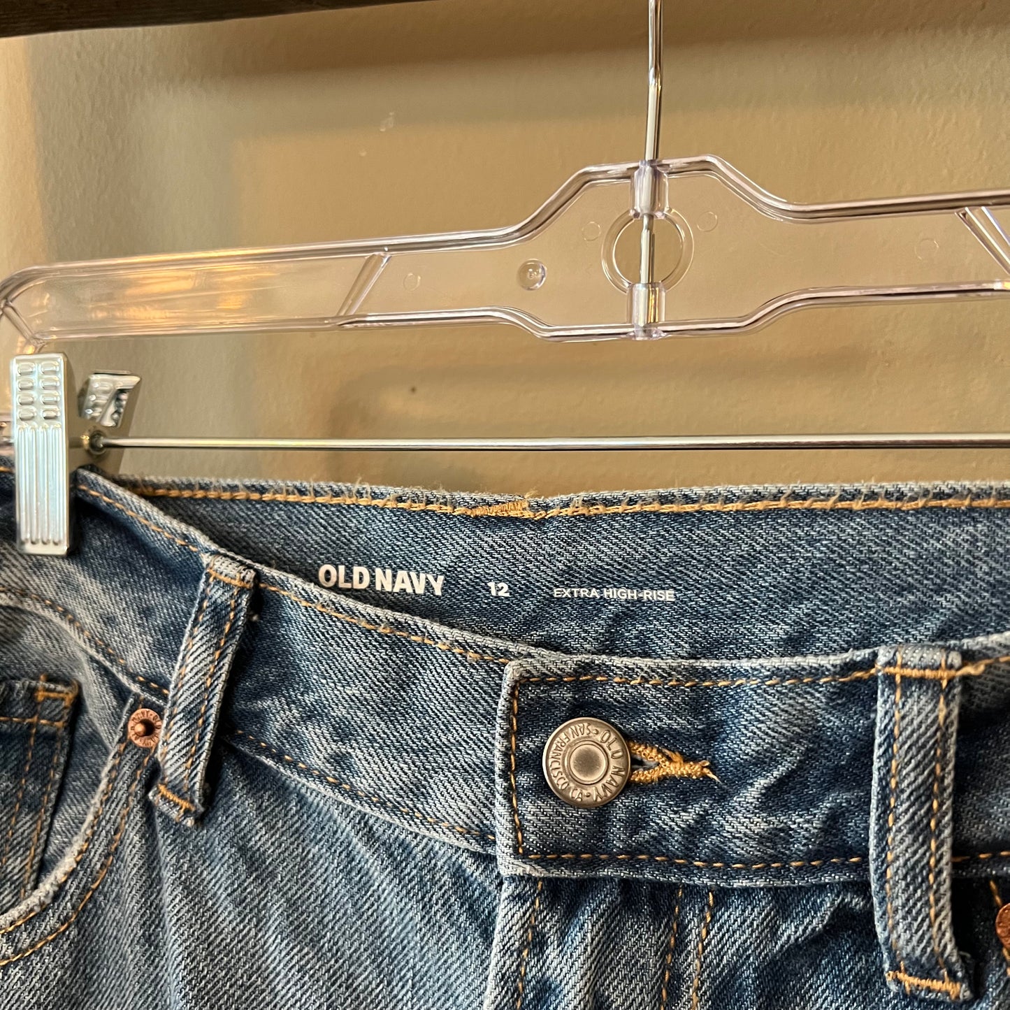 Size 12 Old Navy Extra High Rise Wide Leg Jeans