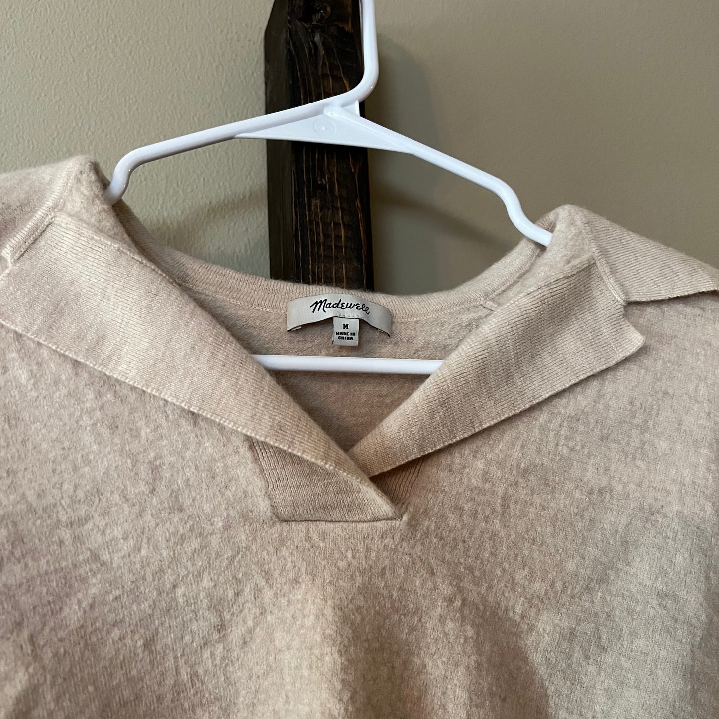 Size Medium Madewell Cropped Merino Wool Sweater