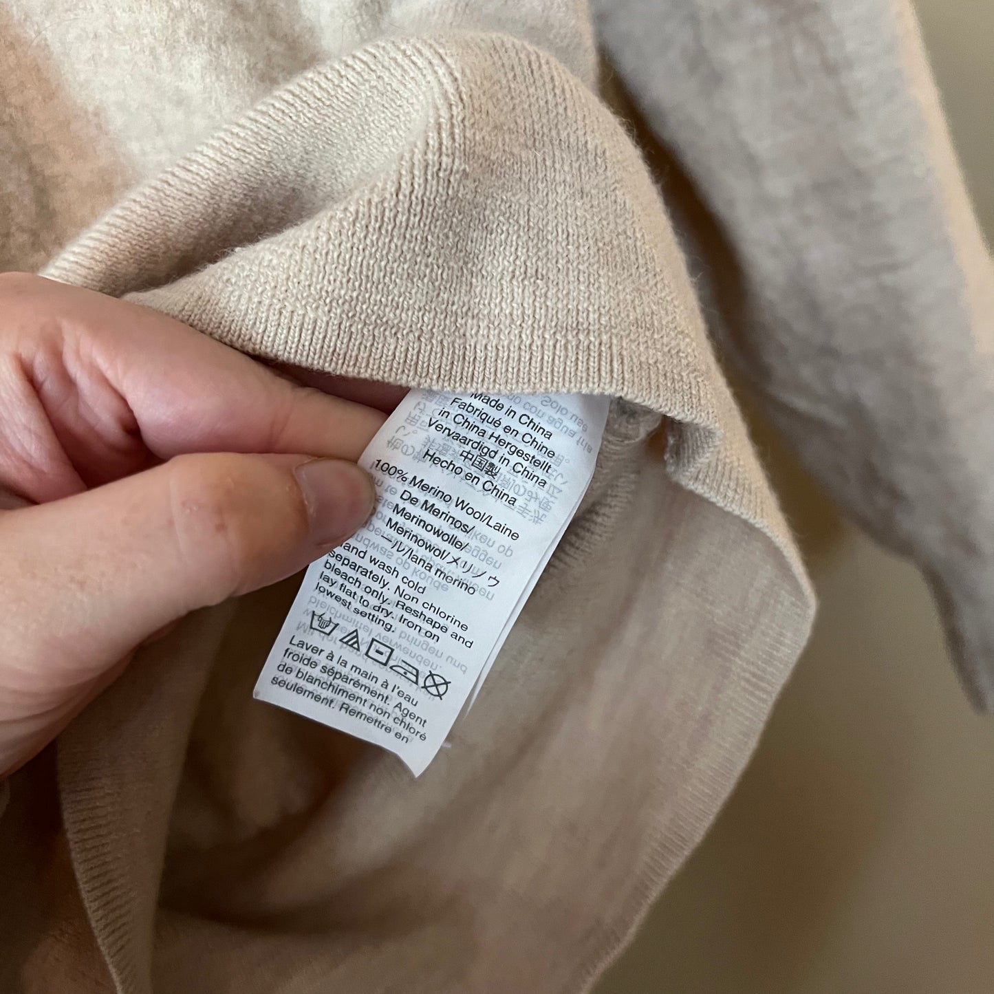 Size Medium Madewell Cropped Merino Wool Sweater