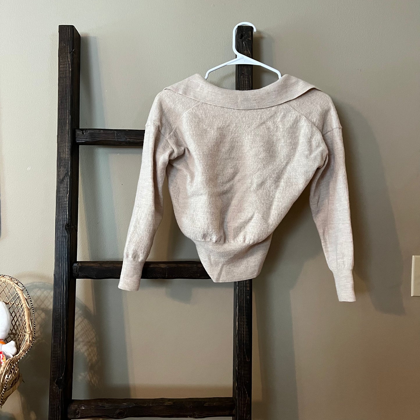 Size Medium Madewell Cropped Merino Wool Sweater