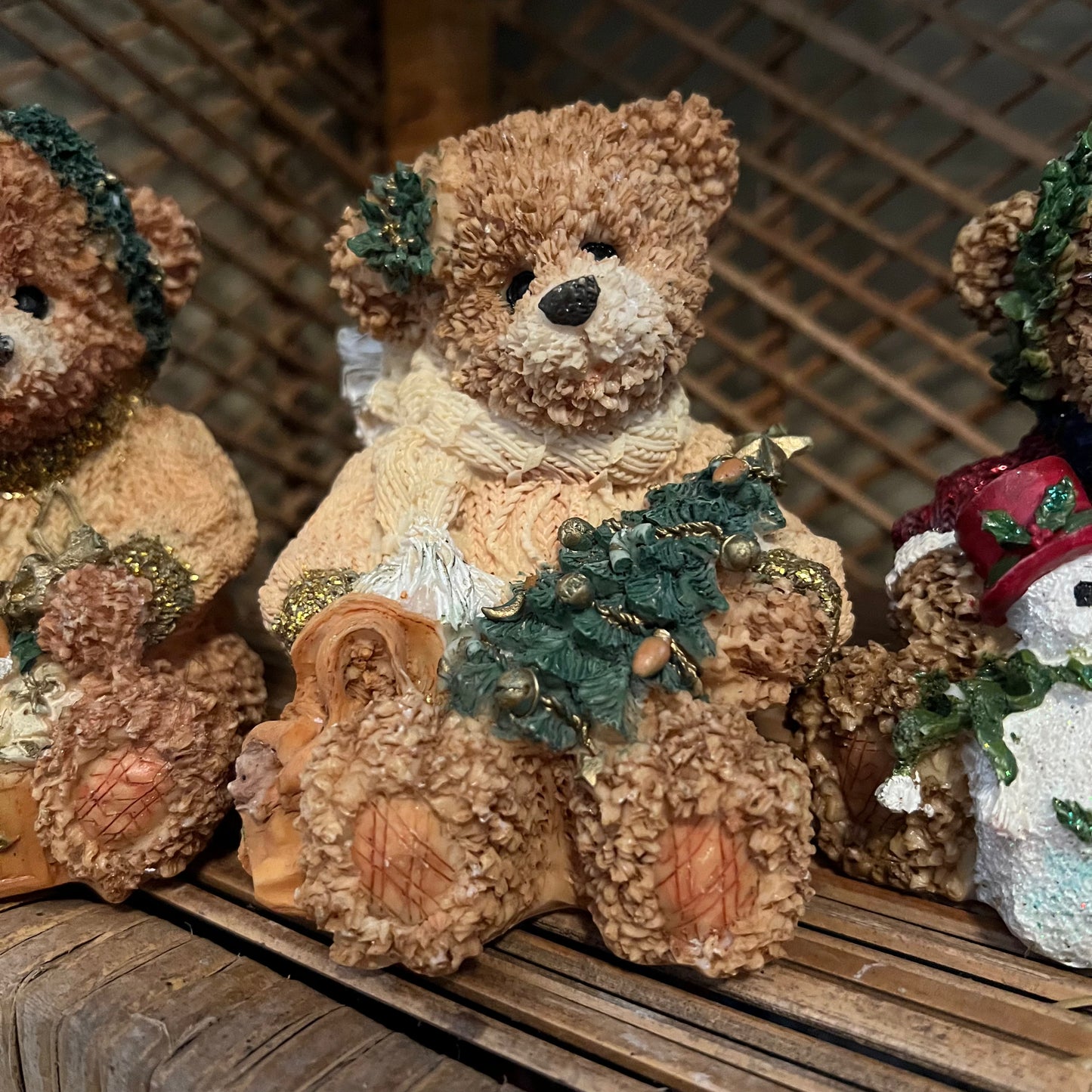 Vintage K's Collection Fancy Christmas Bears