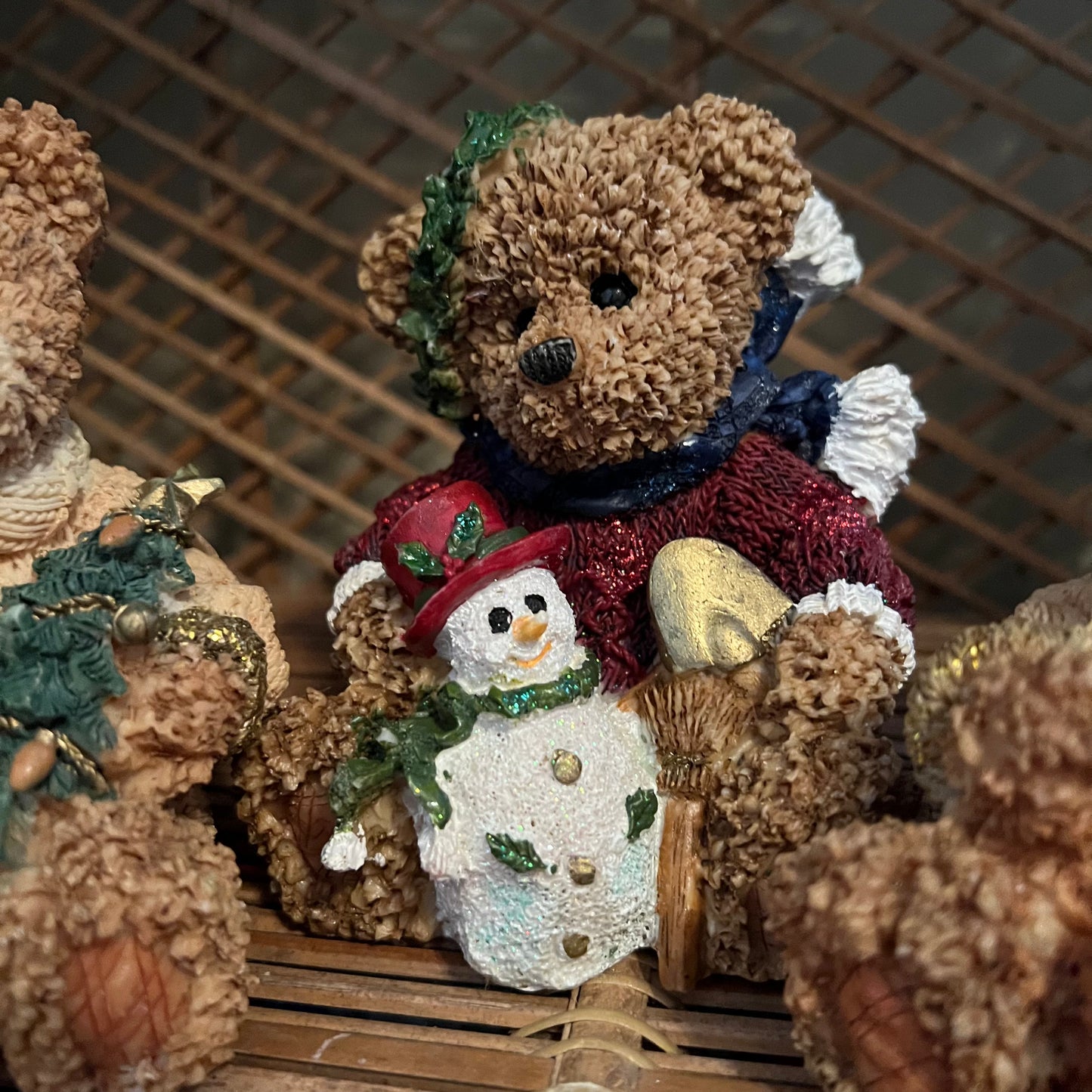 Vintage K's Collection Fancy Christmas Bears