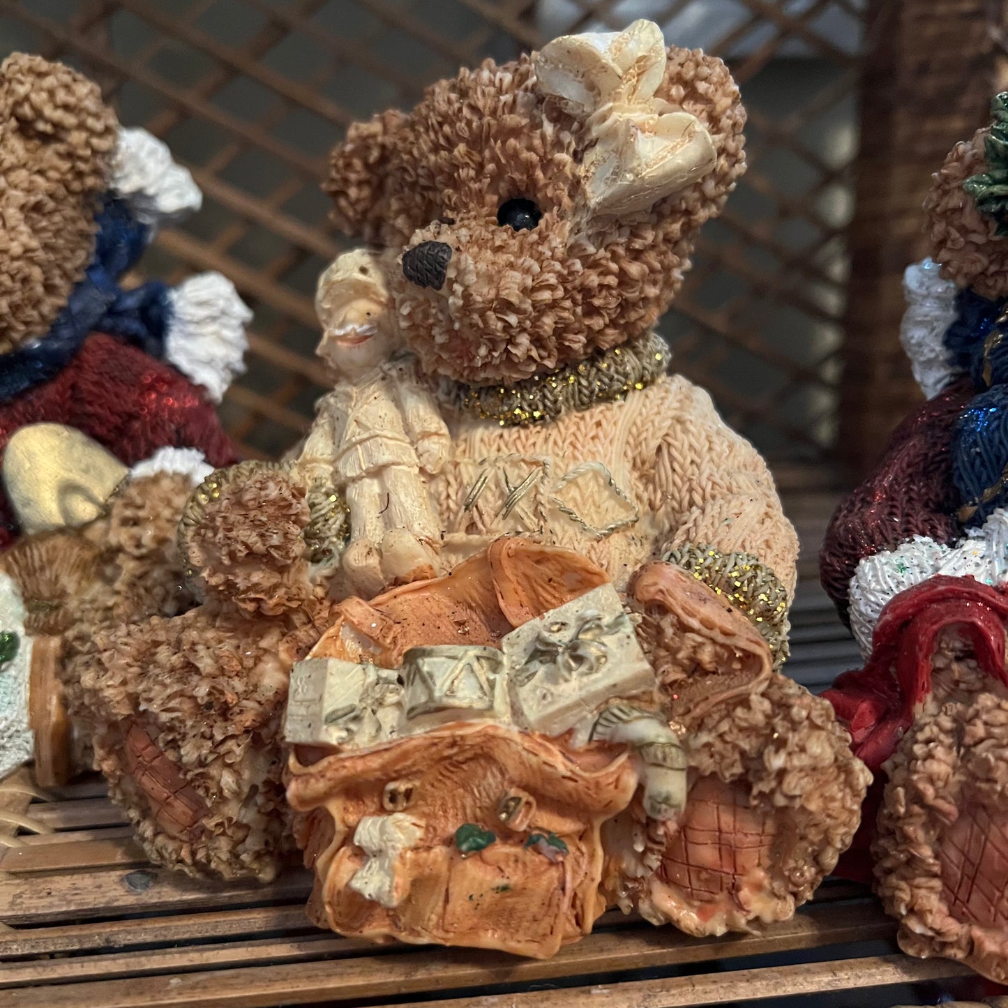 Vintage K's Collection Fancy Christmas Bears