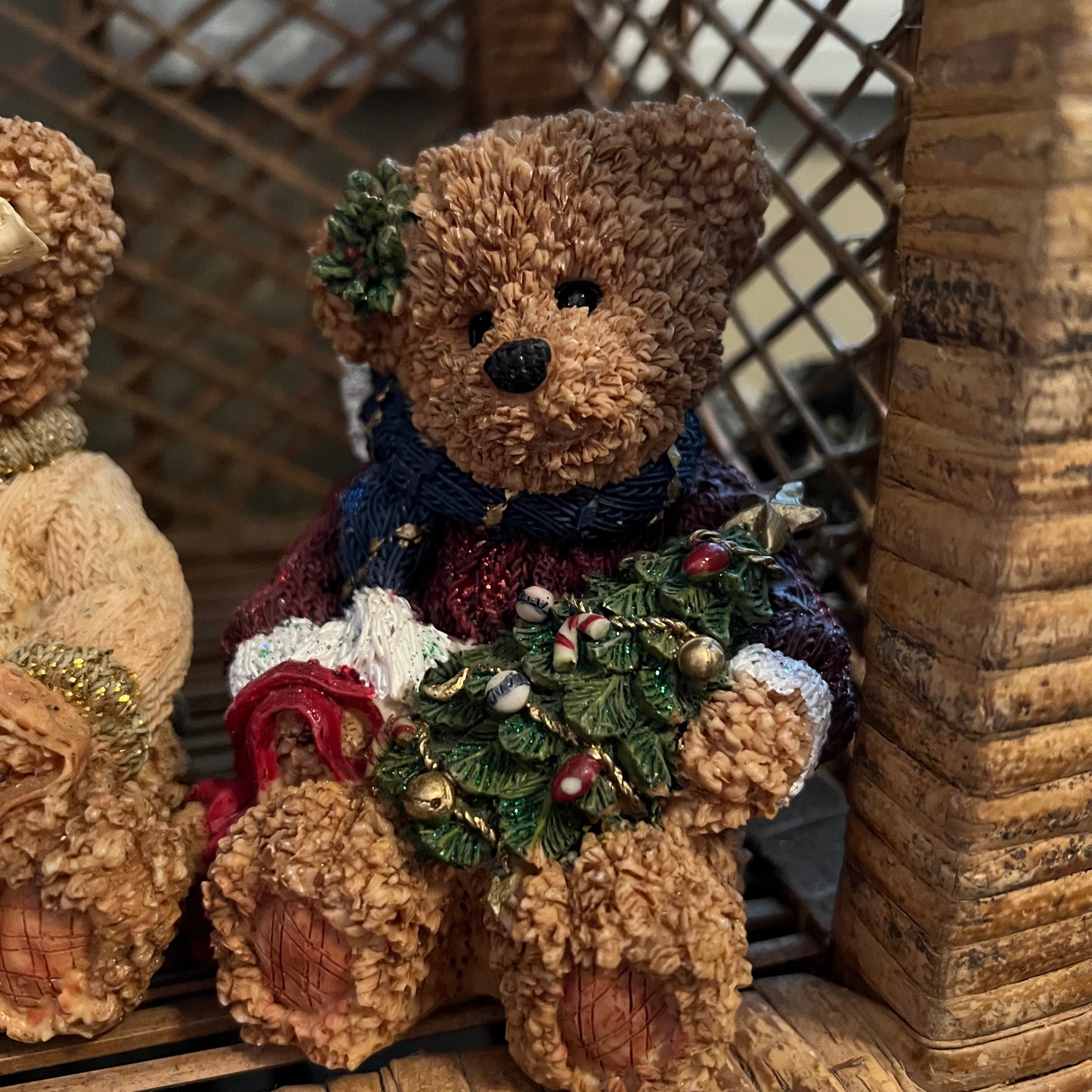Vintage K's Collection Fancy Christmas Bears