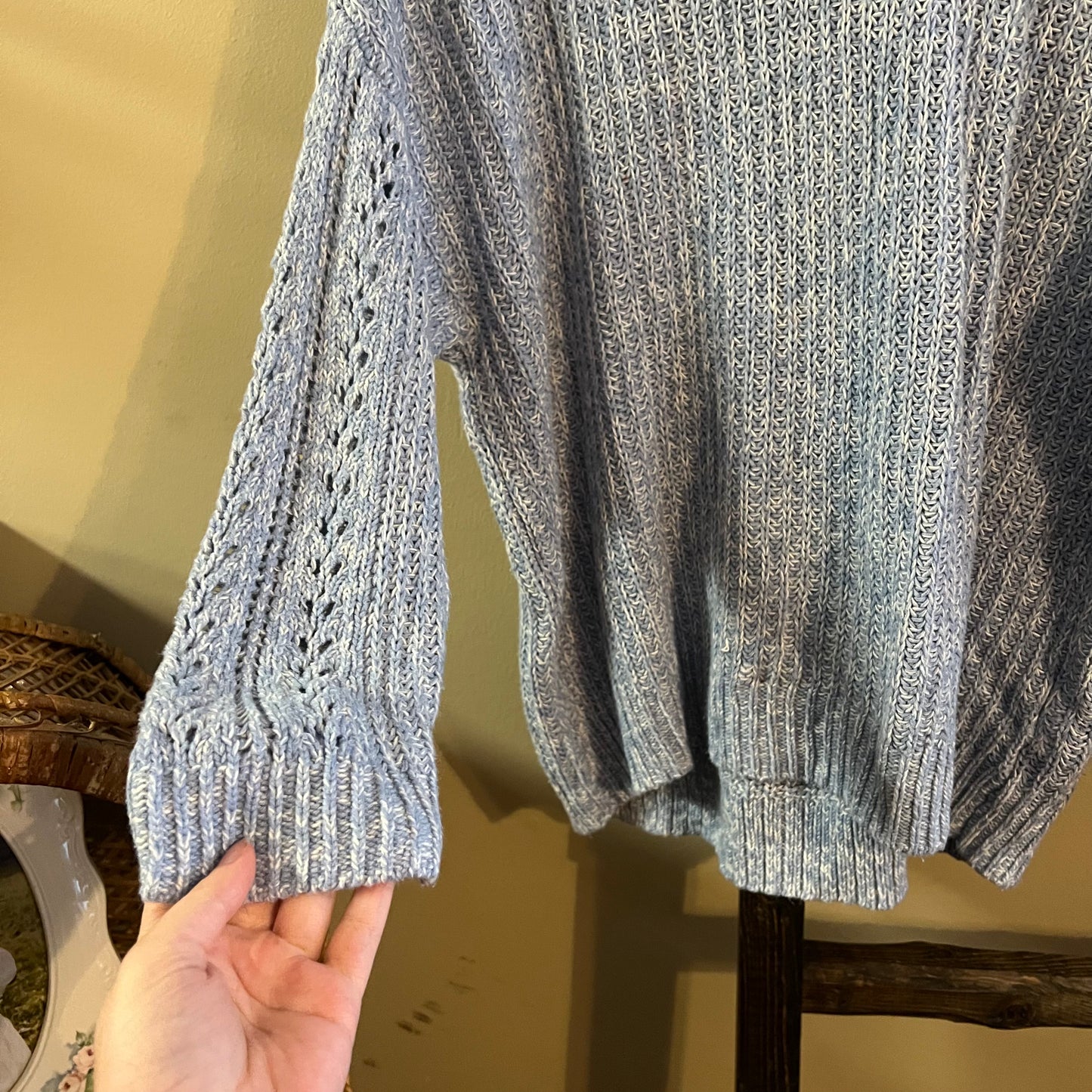 American Eagle Blue Cozy Sweater