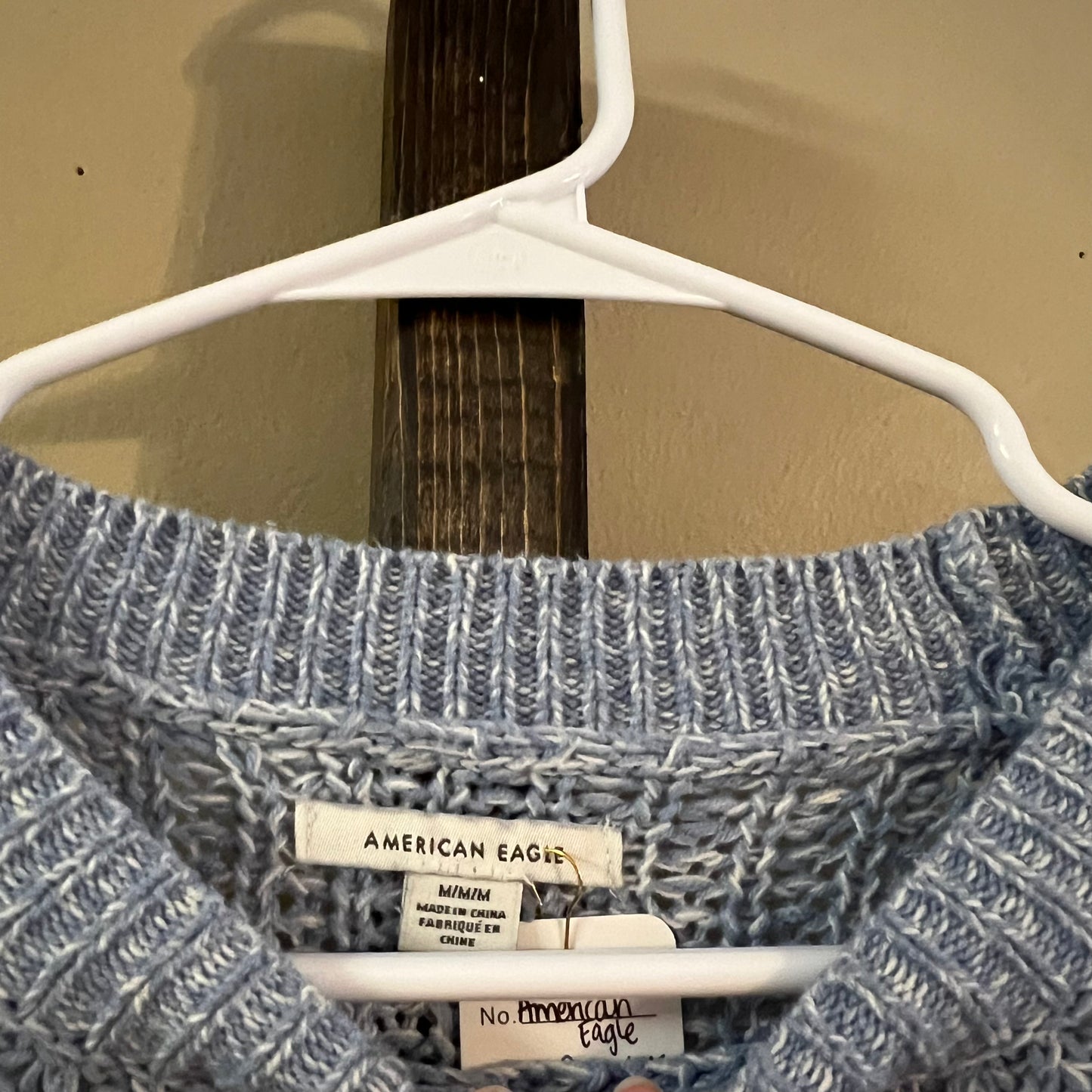 American Eagle Blue Cozy Sweater