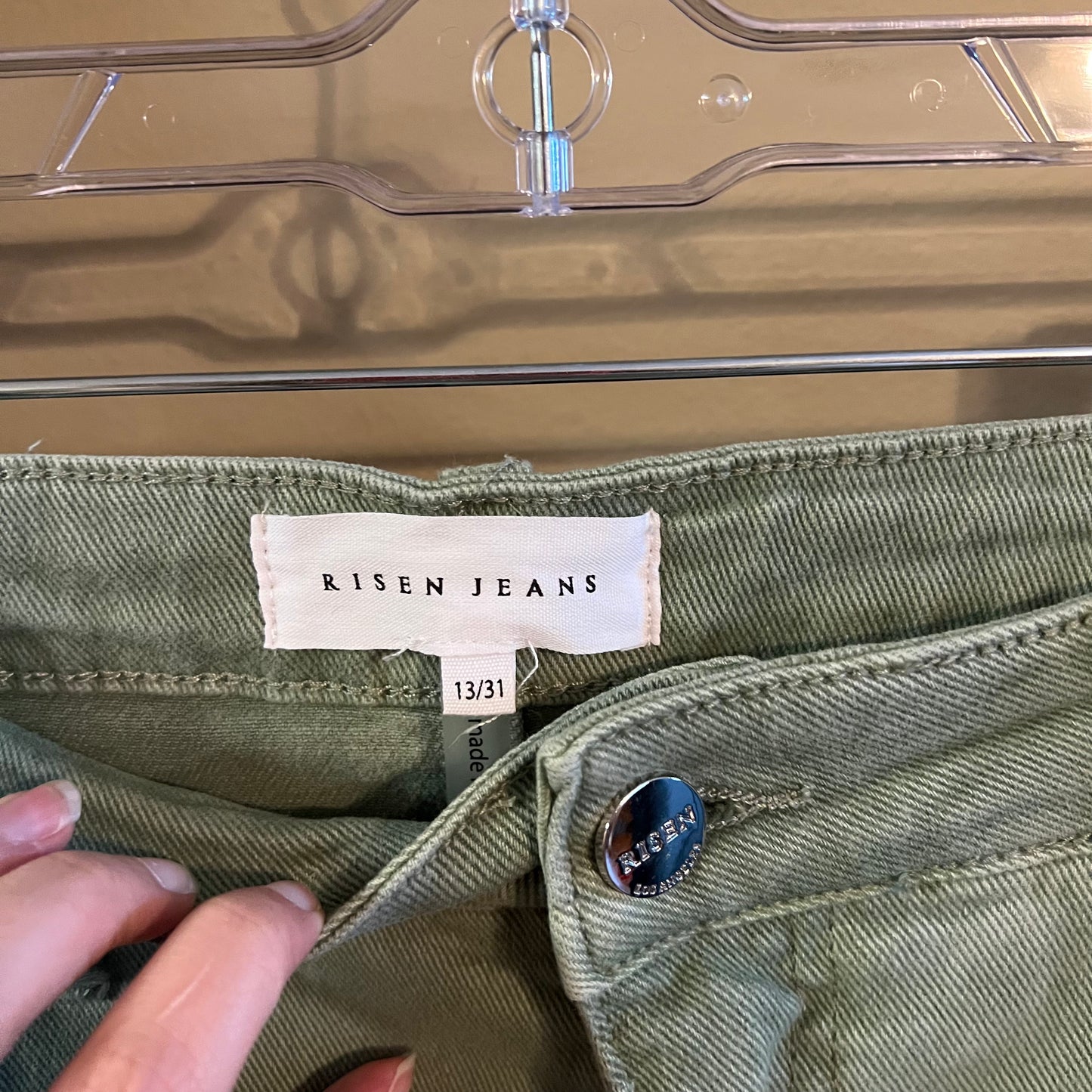 Size 13/31 Risen Wide Leg Jeans Utility Pants