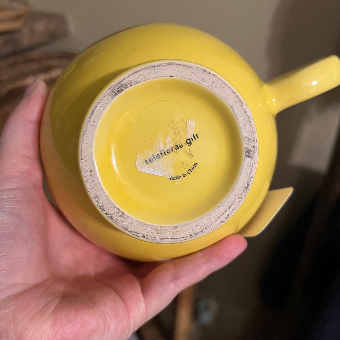 Vintage Teleflora Smiley Face Mug