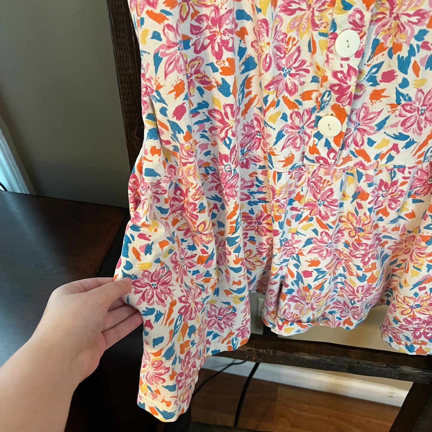 Size Medium New Addition Floral Vintage Romper