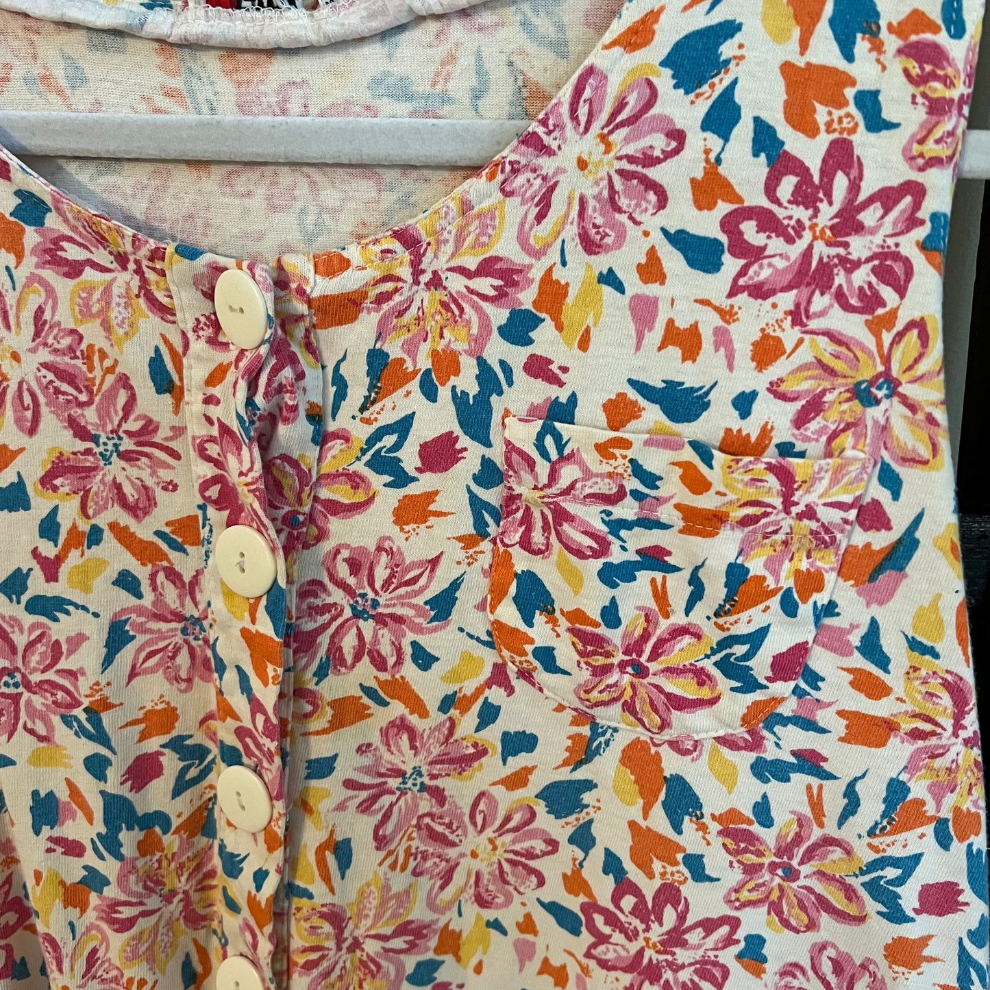 Size Medium New Addition Floral Vintage Romper