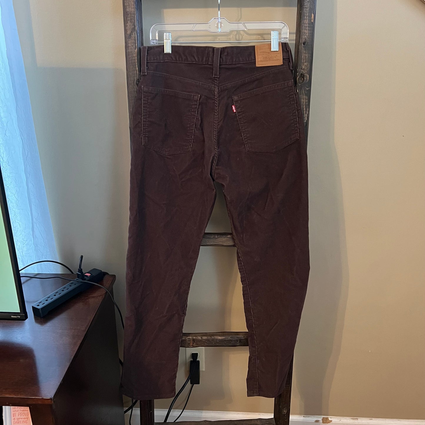 Size 29 Levi’s Brown Corduroy Wedgie Straight Jeans