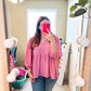 Size Medium Entro Bubble Gum Pink Blouse