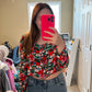 Size Medium Lulu's I.Madeline Floral Crop Top