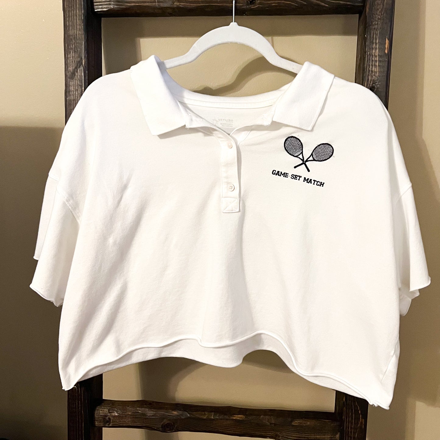 Size Medium Aerie Cropped Tennis Polo