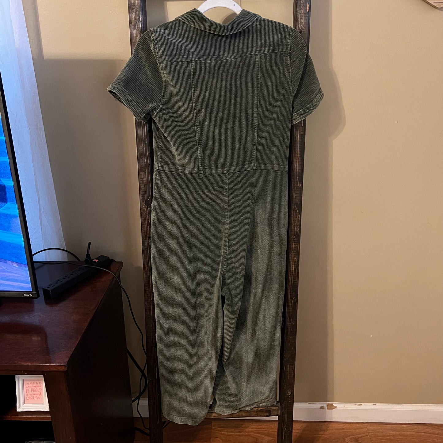 Size Small Molly Green Corduroy Jumpsuit