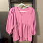 Size Medium Entro Bubble Gum Pink Blouse