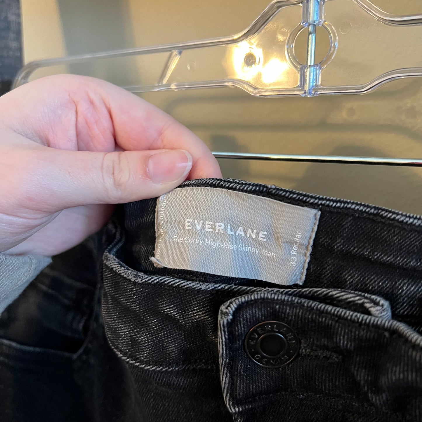 Size 33 Everlane Curvy High Rise Skinny Jeans