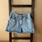 No Excuses Vintage Sunflower Denim Shorts