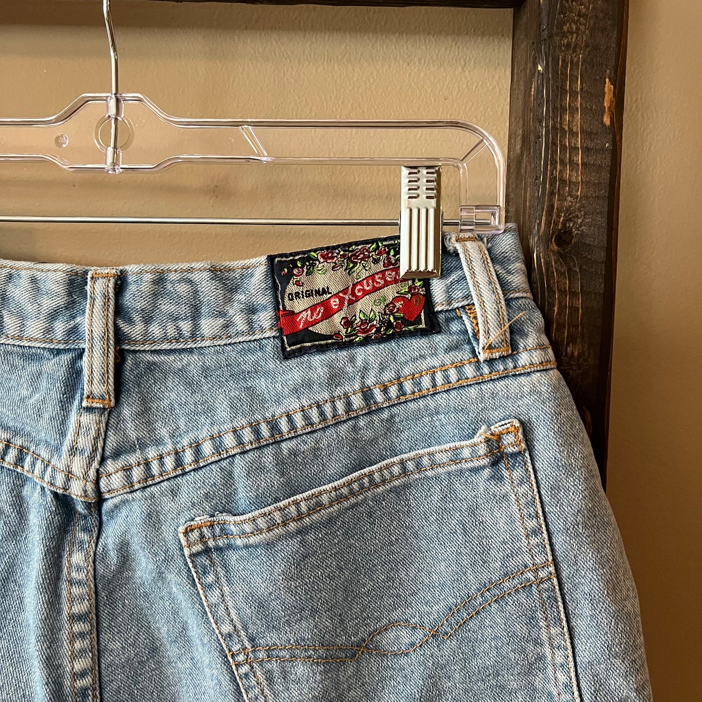 No Excuses Vintage Sunflower Denim Shorts