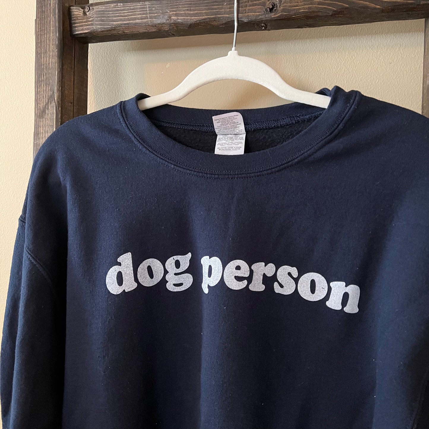 Dog Person Navy Crewneck