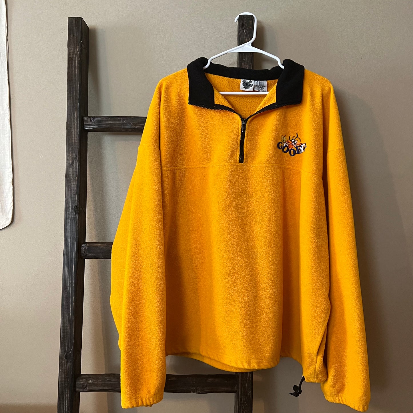 Disney Catalog Goofy Yellow Fleece Pullover