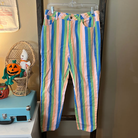 Size Medium Daisy Street Striped Pants