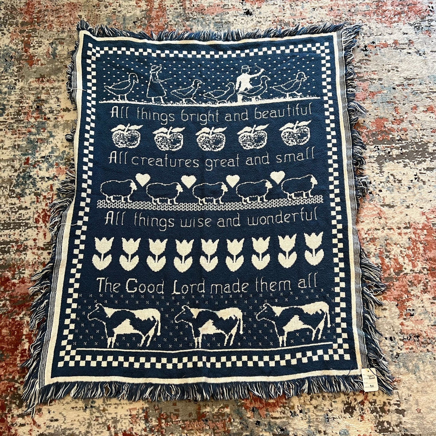 God's Creatures Tapestry Blanket