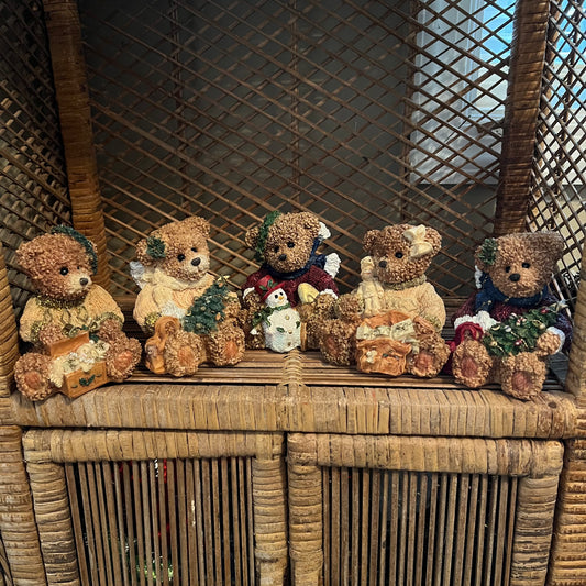 Vintage K's Collection Fancy Christmas Bears