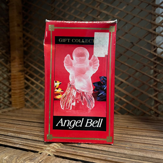 Vintage Lead Crystal Angel Bell