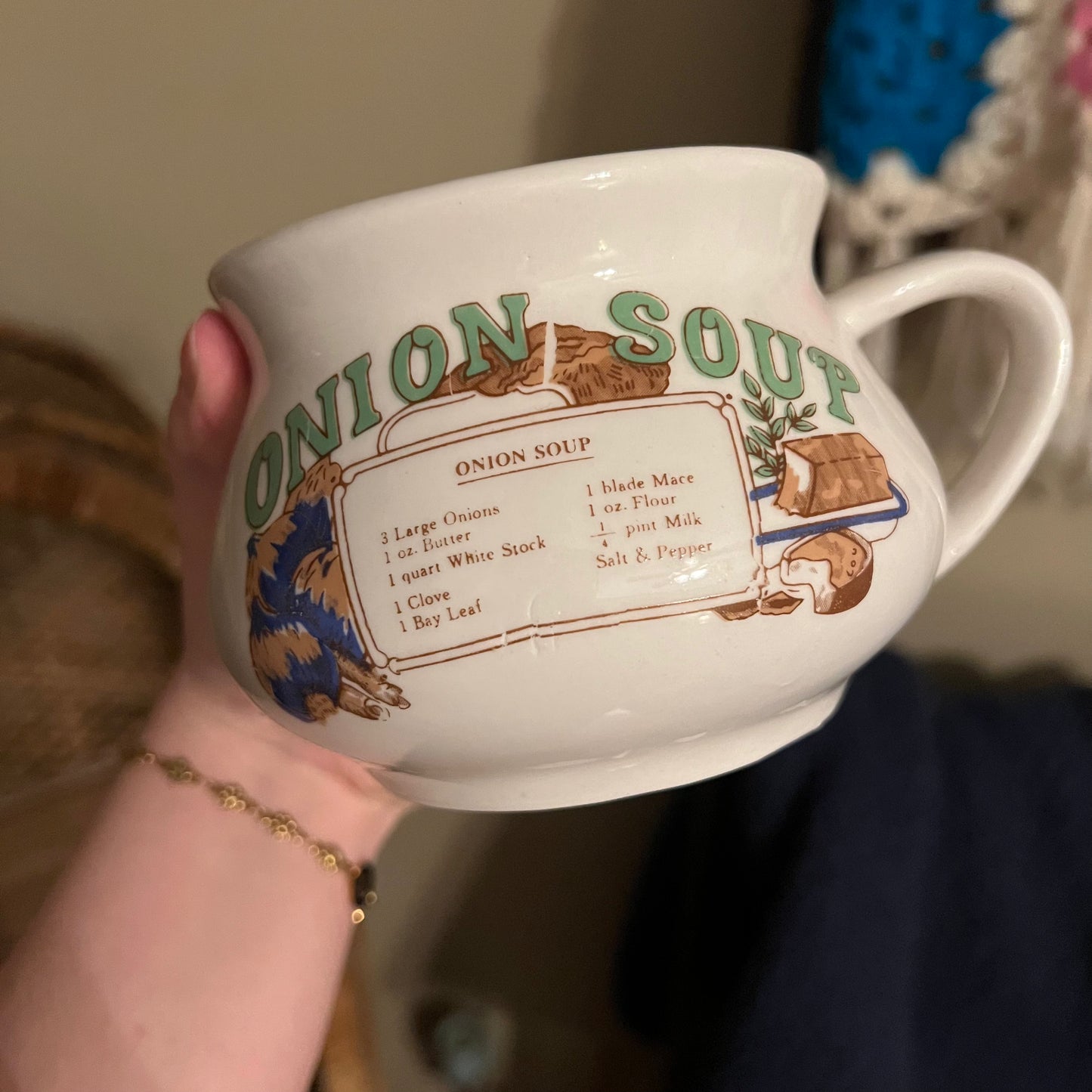 Vintage Onion Soup Mug