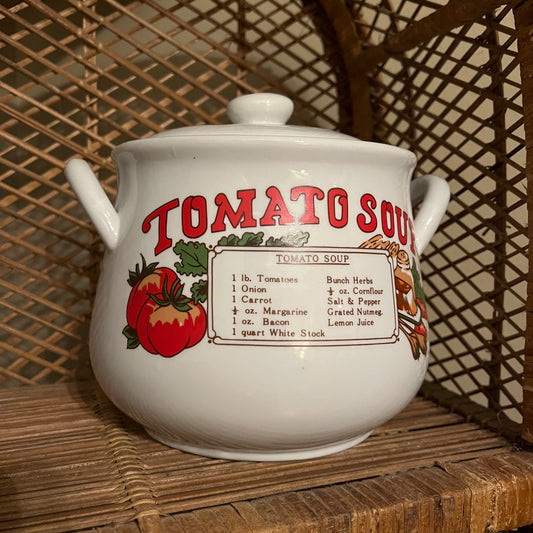 Vintage Ceramic Tomato Soup Crock