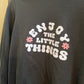 Size Medium Ban.do 'Enjoy The Little Things' Graphic Crewneck