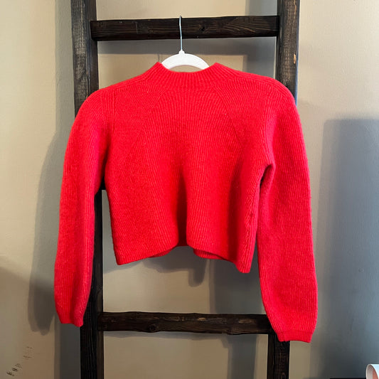 Size Medium Banana Republic Cropped Red Wool Sweater