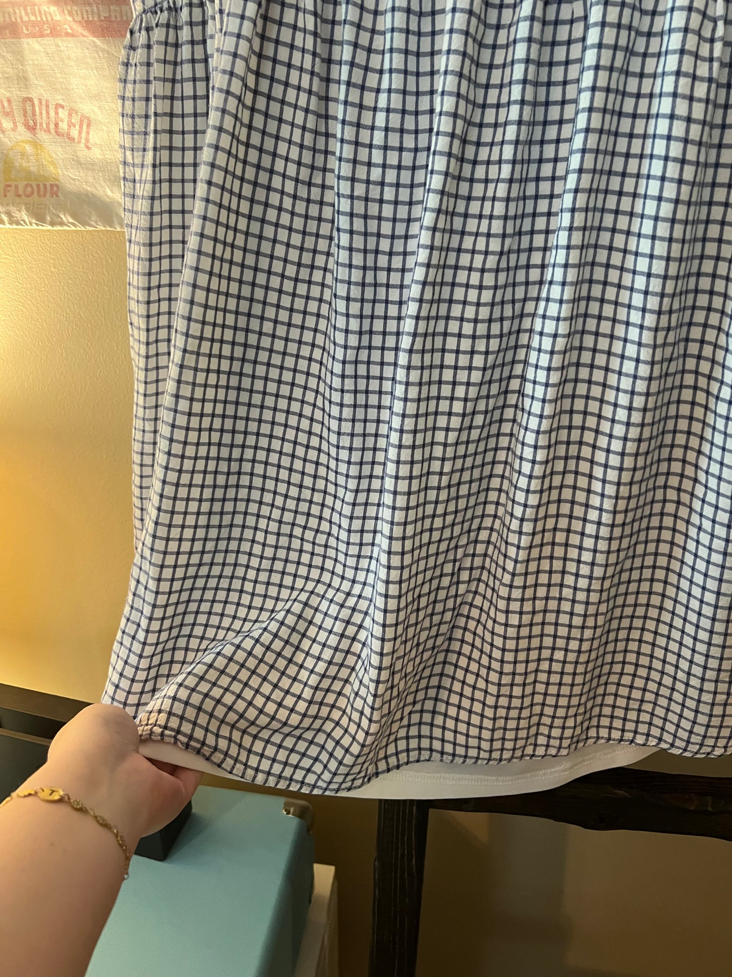 Size Small Entro Gingham Babydoll Dress