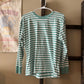 Size Medium J Crew Striped Long Sleeve Top