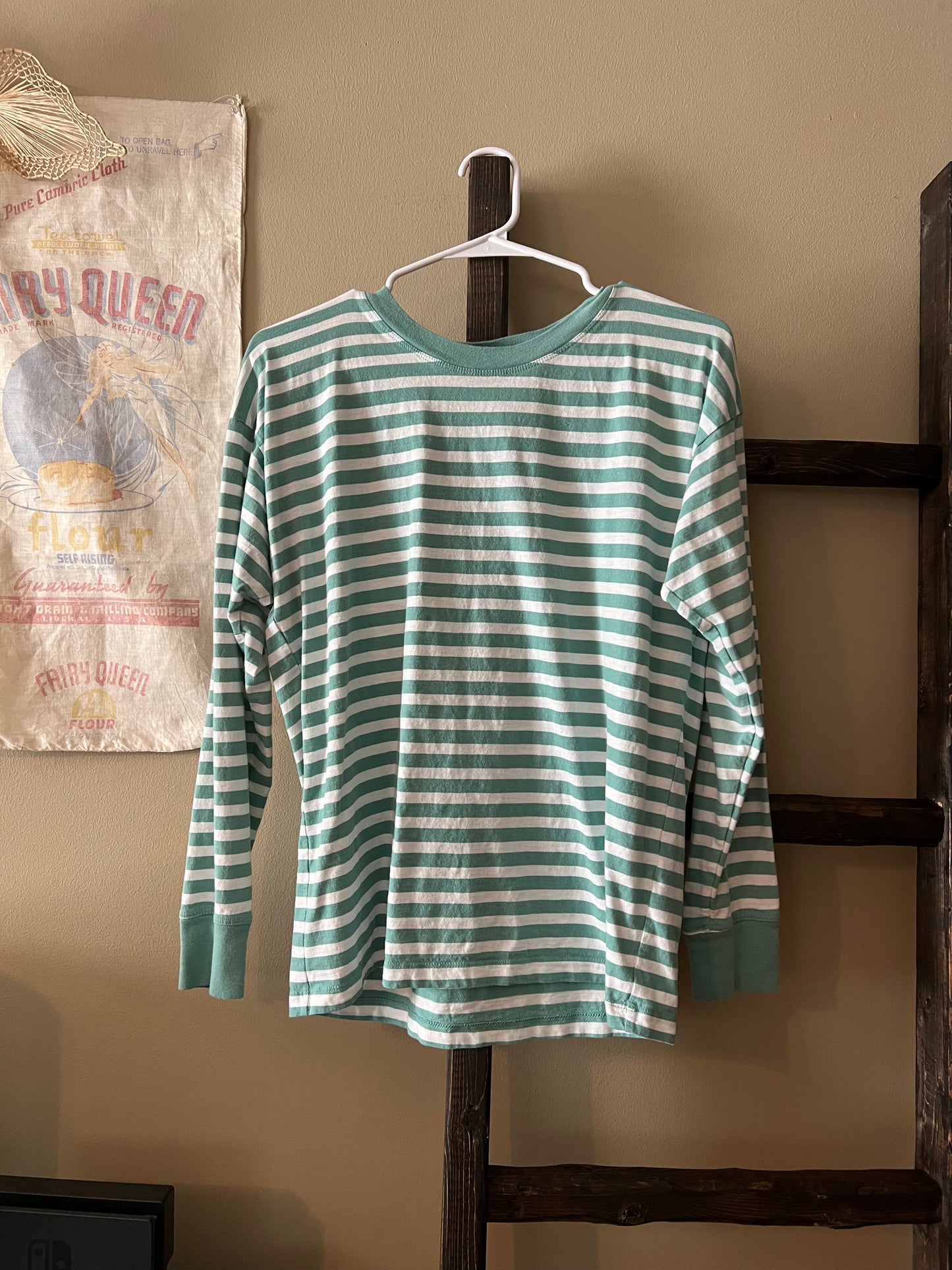 Size Medium J Crew Striped Long Sleeve Top