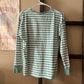 Size Medium J Crew Striped Long Sleeve Top
