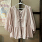 A New Day Striped Bow Tie Blouse