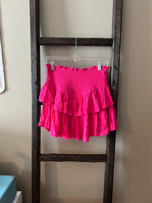 Mustard Seed Hot Pink Ruffle Skirt