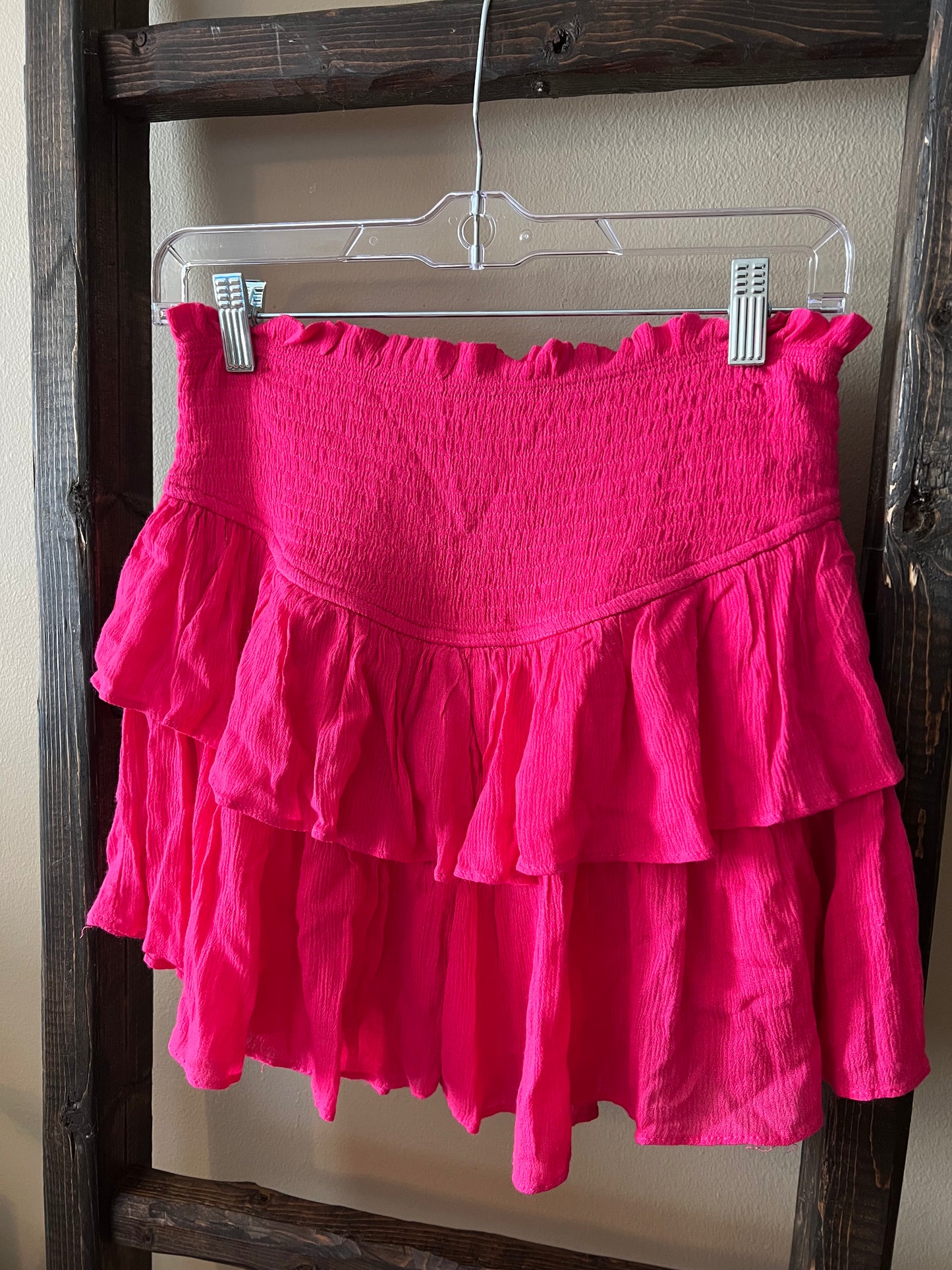 Mustard Seed Hot Pink Ruffle Skirt
