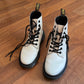 Size 6 Dr. Martens White Luana Boots