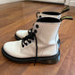 Size 6 Dr. Martens White Luana Boots