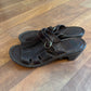 Size 9 Born Brown Leather Clog Heels