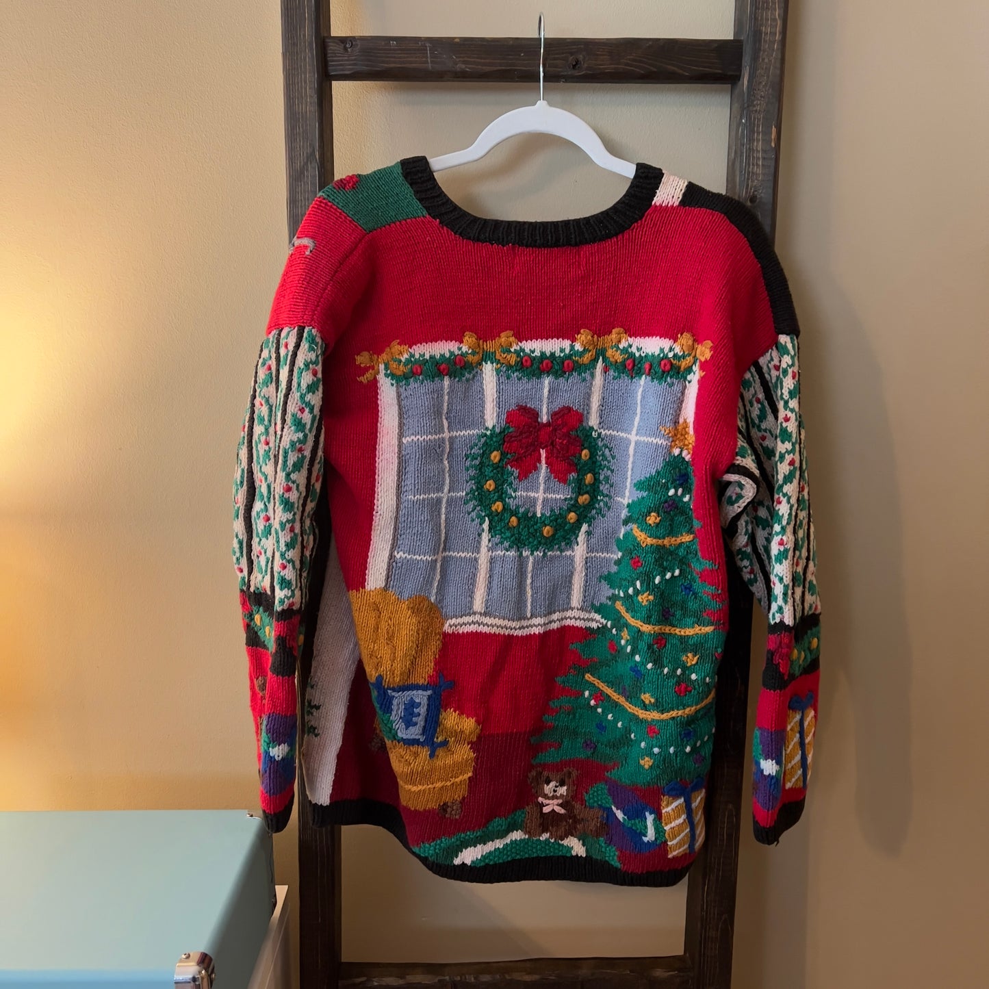 Vintage Signatures by Northern Isle Christmas Tree Holiday Sweater Cardigan