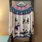 Vintage Design Options Christmas Scene Sweater Cardigan