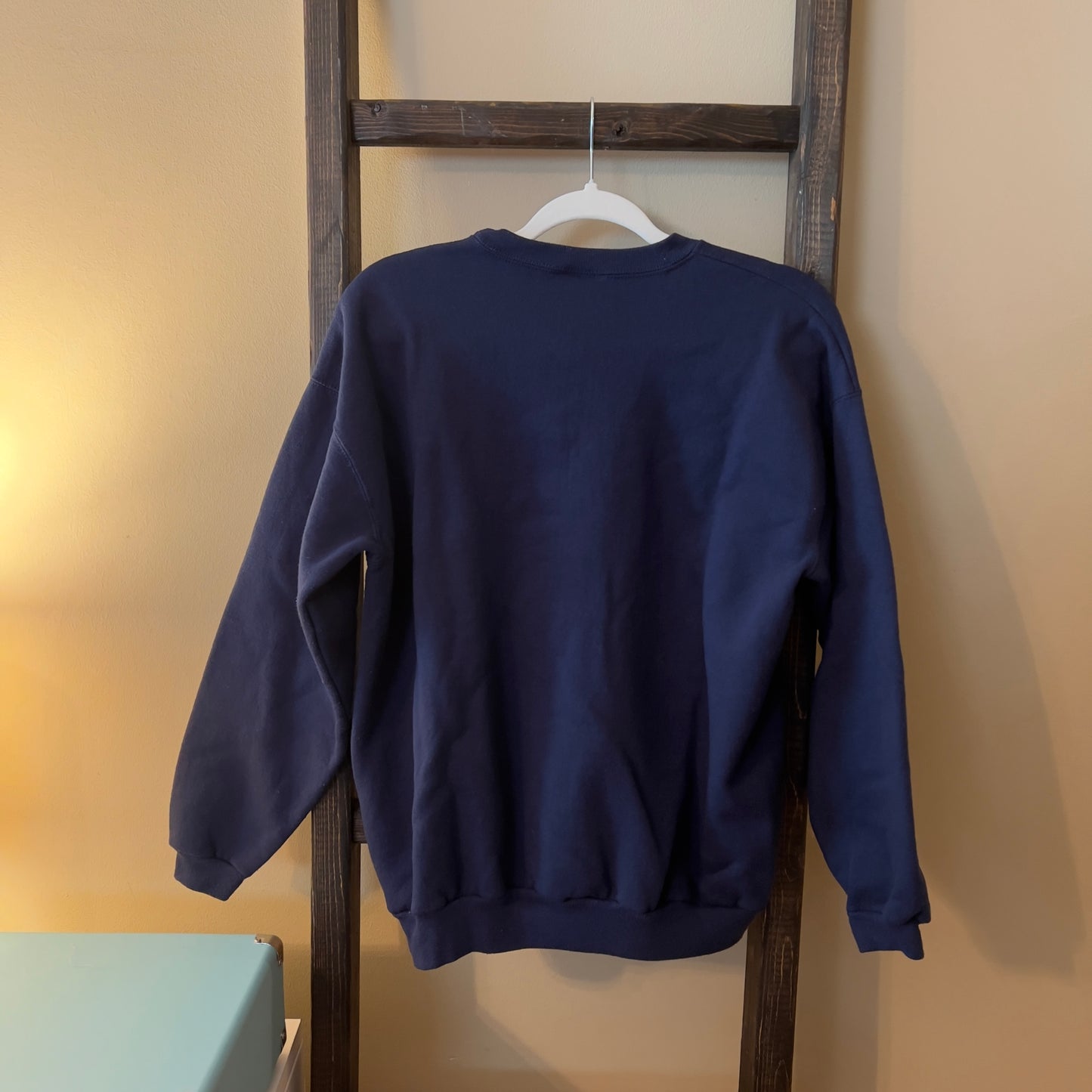 Vintage Navy Patchwork Crewneck