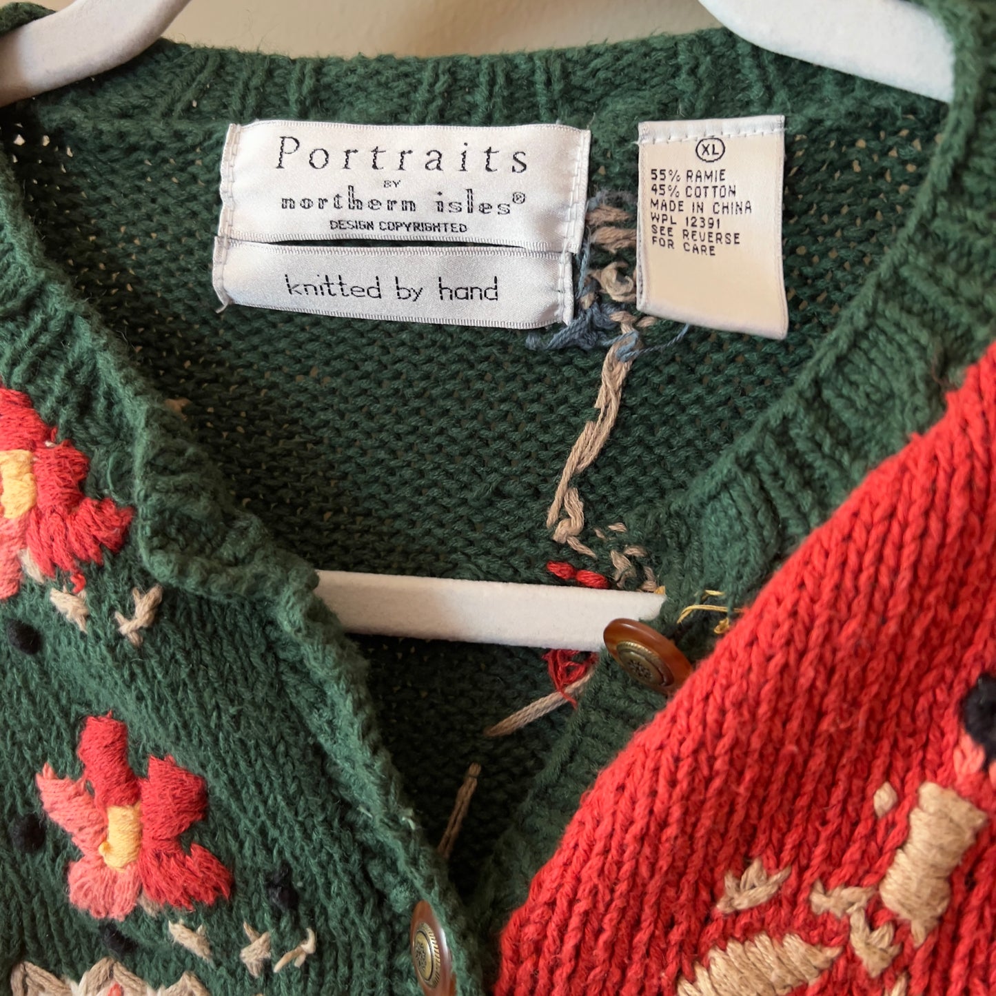 Vintage Signatures by Northern Isle Floral Sweater Cardigan