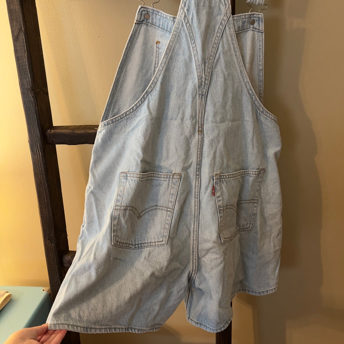 Levi Denim Short Overalls