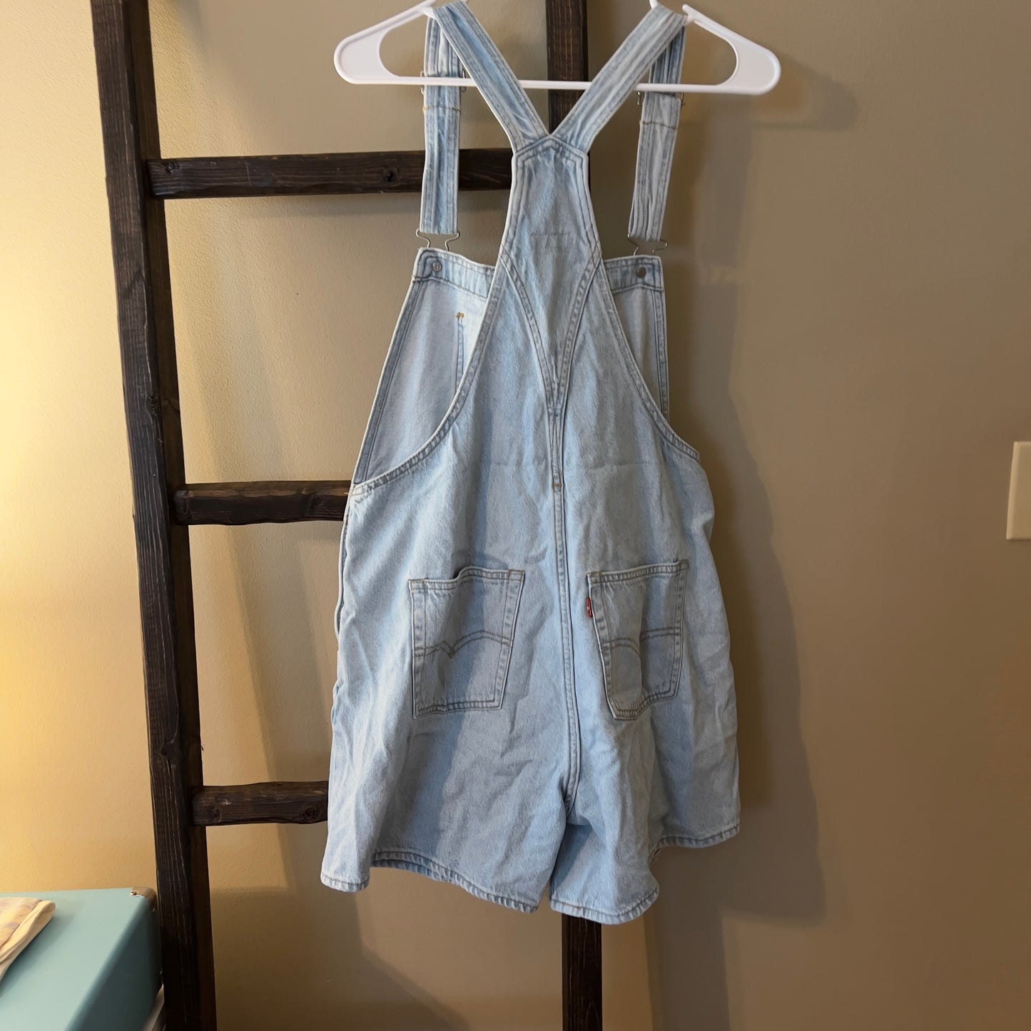 Levi Denim Short Overalls